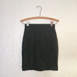 Arden B Black Lace Skirt Size XS